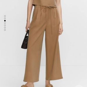 MANGO Wide Leg Pants